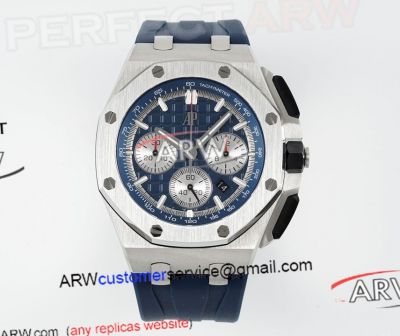 APF Audemars Piguet Royal Oak Offshore Super Clone 26420 Blue Dial Rubber Strap Watch
